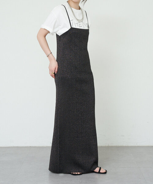 SHENERY(シーナリー)の「総針ニットキャミワンピース(ワンピース・レディース・ブラック系その他/ブラック/ブラウン・36/38)」の11枚目の写真