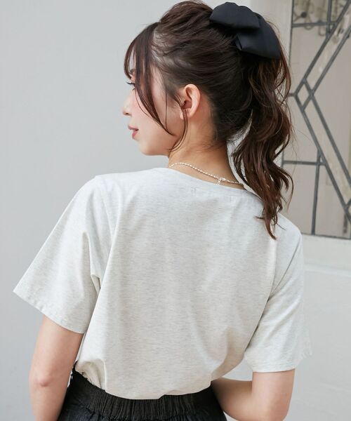 MAJESTIC LEGON（マジェスティックレゴン）の「スイートモチーフTシャツ（Tシャツ/カットソー・レディース・オートミール/ブルー系その他2/レッド系その他2・MEDIUM）」の8枚目の写真