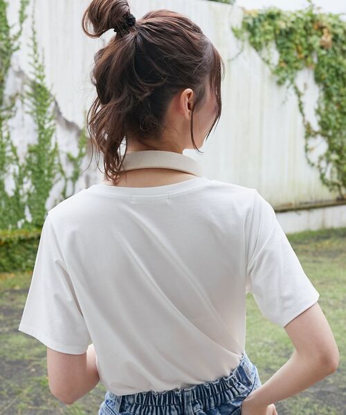 MAJESTIC LEGON（マジェスティックレゴン）の「スイートモチーフTシャツ（Tシャツ/カットソー・レディース・オートミール/ブルー系その他2/レッド系その他2・MEDIUM）」の17枚目の写真