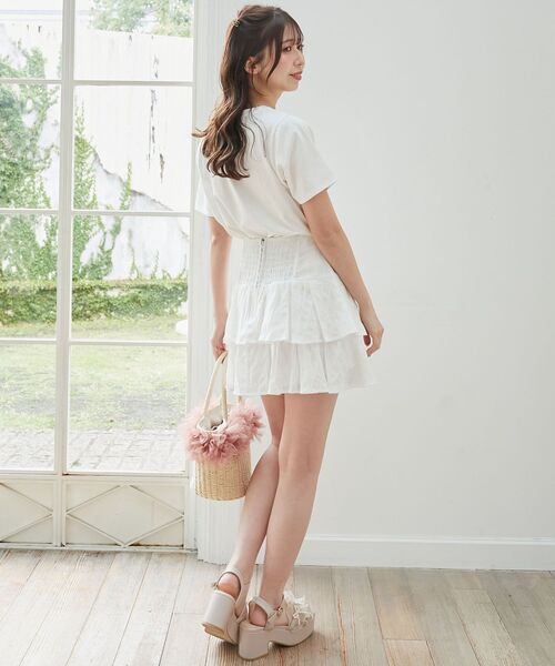 MAJESTIC LEGON（マジェスティックレゴン）の「スイートモチーフTシャツ（Tシャツ/カットソー・レディース・オートミール/ブルー系その他2/レッド系その他2・MEDIUM）」の21枚目の写真