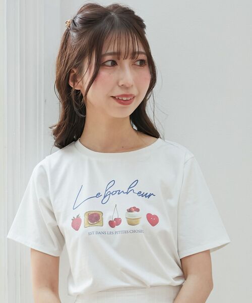 ロウンデザイン Finding Happiness キャップ Tシャツ ロウンデザイン Finding Happiness キャップ Tシャツ（スイート