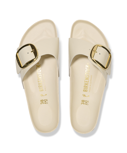 BIRKENSTOCK（ビルケンシュトック）の「BIRKENSTOCK/ビルケンシュトック MADRID BIG BUCKLE HEX 1022650/1025298（サンダル・レディース・ブラック/ホワイト・36/37/38/39）」の8枚目の写真