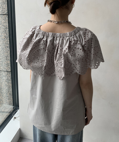 ブラウス シャツ マルチレースブラウス レディース セール】【WEB限定】マルチWAYレースブラウス（シャツ/ブラウス