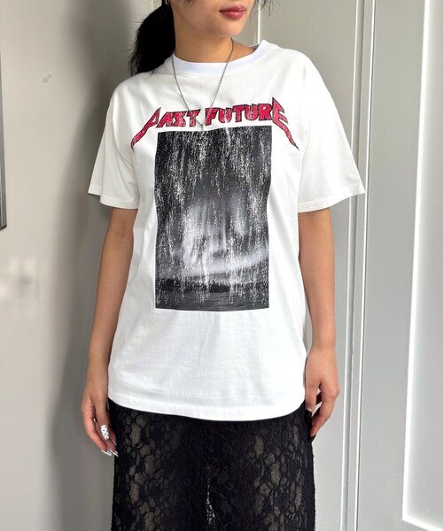 WHO'S WHO gallery(フーズフーギャラリー)の「PFバンドライクTEE(Tシャツ/カットソー・レディース・チャコールグレー/オフホワイト・FREE)」の5枚目の写真