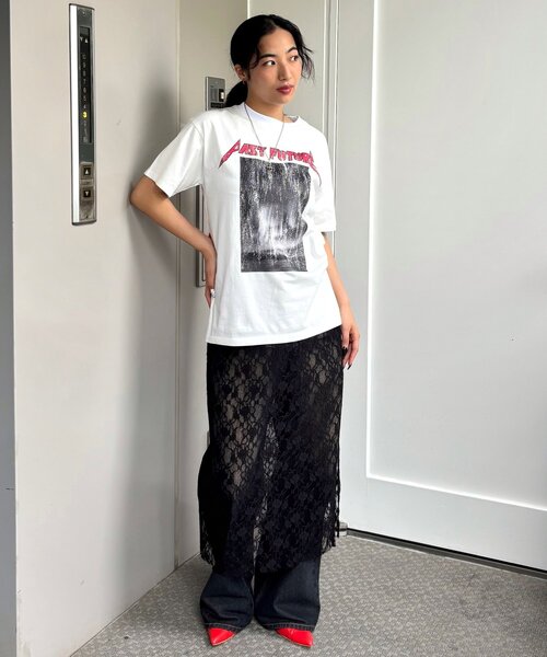 WHO'S WHO gallery(フーズフーギャラリー)の「PFバンドライクTEE(Tシャツ/カットソー・レディース・チャコールグレー/オフホワイト・FREE)」の8枚目の写真