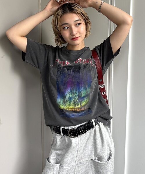 WHO'S WHO gallery(フーズフーギャラリー)の「PFバンドライクTEE(Tシャツ/カットソー・レディース・チャコールグレー/オフホワイト・FREE)」の10枚目の写真