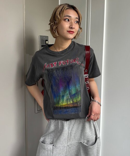 WHO'S WHO gallery(フーズフーギャラリー)の「PFバンドライクTEE(Tシャツ/カットソー・レディース・チャコールグレー/オフホワイト・FREE)」の11枚目の写真