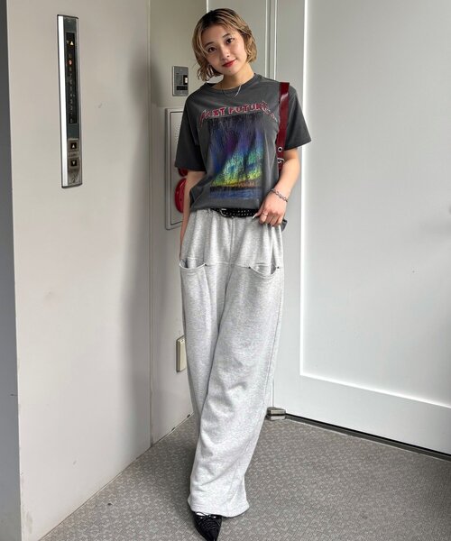WHO'S WHO gallery(フーズフーギャラリー)の「PFバンドライクTEE(Tシャツ/カットソー・レディース・チャコールグレー/オフホワイト・FREE)」の13枚目の写真