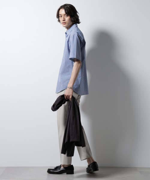 NANO universe（ナノユニバース）の「「ICE FLOW LINEN」バリエーションシャツ 半袖（シャツ/ブラウス・メンズ・ベージュ/ブルー/ホワイト・S/M/L）」の19枚目の写真