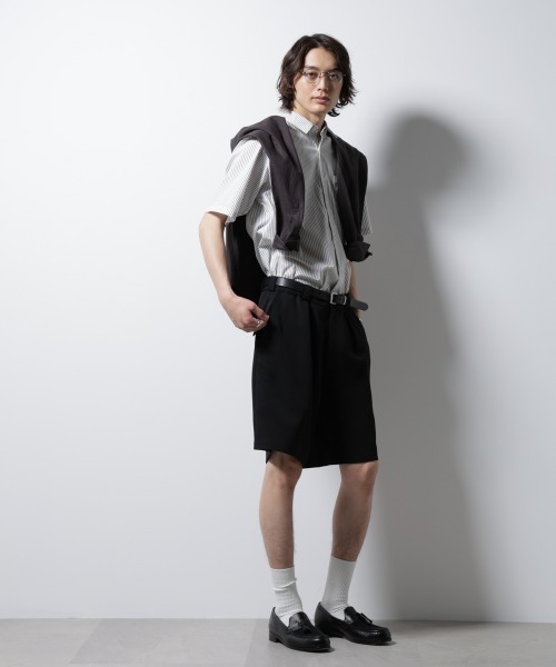 NANO universe（ナノユニバース）の「「ICE FLOW LINEN」バリエーションシャツ 半袖（シャツ/ブラウス・メンズ・ベージュ/ブルー/ホワイト・S/M/L）」の14枚目の写真