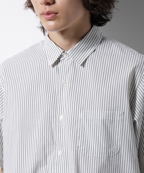 NANO universe（ナノユニバース）の「「ICE FLOW LINEN」バリエーションシャツ 半袖（シャツ/ブラウス・メンズ・ベージュ/ブルー/ホワイト・S/M/L）」の8枚目の写真