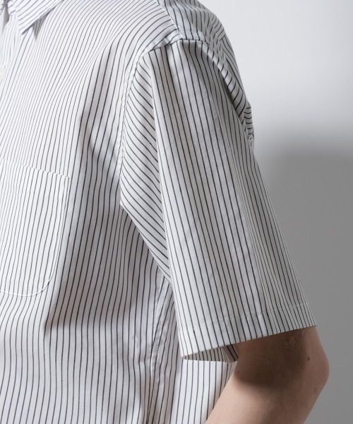 NANO universe（ナノユニバース）の「「ICE FLOW LINEN」バリエーションシャツ 半袖（シャツ/ブラウス・メンズ・ベージュ/ブルー/ホワイト・S/M/L）」の6枚目の写真