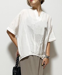 Fizz | 【Fizz/フィズ】　コットンキャンブリック　裾タックスキッパーブラウス(シャツ/ブラウス)