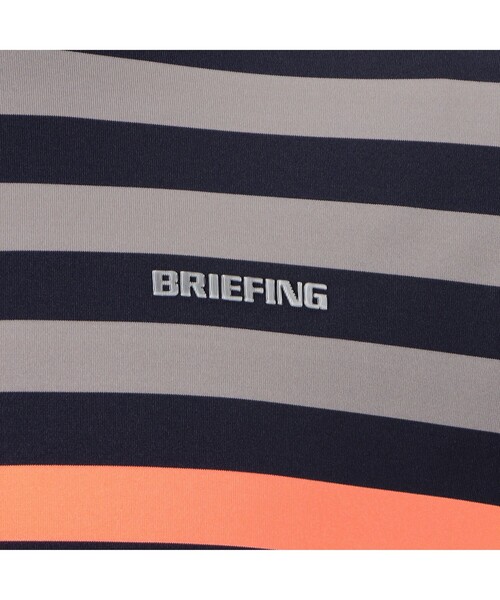 BRIEFING GOLF MARINE STRIPE HIGH NECK／L セール】【BRIEFING GOLF／ブリーフィングゴルフ】MEN'S MARINE