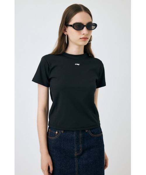 MOUSSY（マウジー）の「BASIC TINY Tシャツ（Tシャツ/カットソー・レディース・ネイビー/ホワイト/ブラック・FREE）」の9枚目の写真