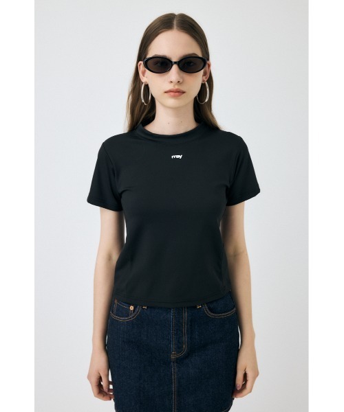 MOUSSY（マウジー）の「BASIC TINY Tシャツ（Tシャツ/カットソー・レディース・ネイビー/ホワイト/ブラック・FREE）」の10枚目の写真