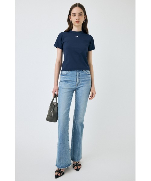 MOUSSY（マウジー）の「BASIC TINY Tシャツ（Tシャツ/カットソー・レディース・ネイビー/ホワイト/ブラック・FREE）」の15枚目の写真