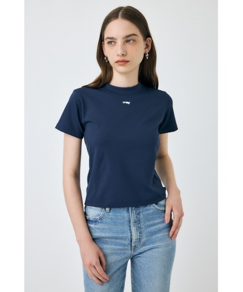 MOUSSY（マウジー）の「BASIC TINY Tシャツ（Tシャツ/カットソー・レディース・ネイビー/ホワイト/ブラック・FREE）」の17枚目の写真