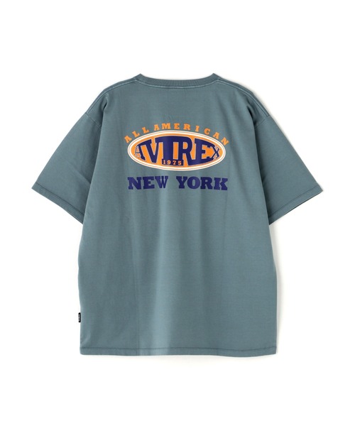 AVIREX（アヴィレックス）の「《WEB&DEPOT限定》VARISTY T-SHIRT "NY" / バーシティ 半袖Tシャツ ニューヨーク / AVIREX / アヴィレックス（Tシャツ/カットソー・メンズ・ブラック/ホワイト/ライトグレー/イエロー・L/M/2XL/XL）」の2枚目の写真