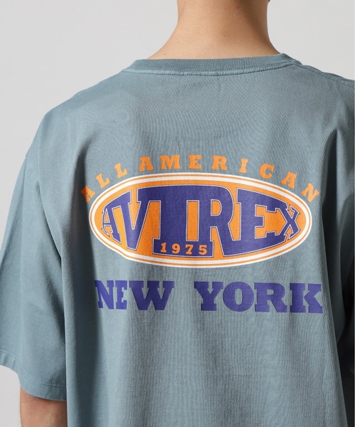 AVIREX（アヴィレックス）の「《WEB&DEPOT限定》VARISTY T-SHIRT "NY" / バーシティ 半袖Tシャツ ニューヨーク / AVIREX / アヴィレックス（Tシャツ/カットソー・メンズ・ブラック/ホワイト/ライトグレー/イエロー・L/M/2XL/XL）」の6枚目の写真