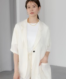 Elura | ゆるテーラー5分袖ジャケット/491470(その他アウター)