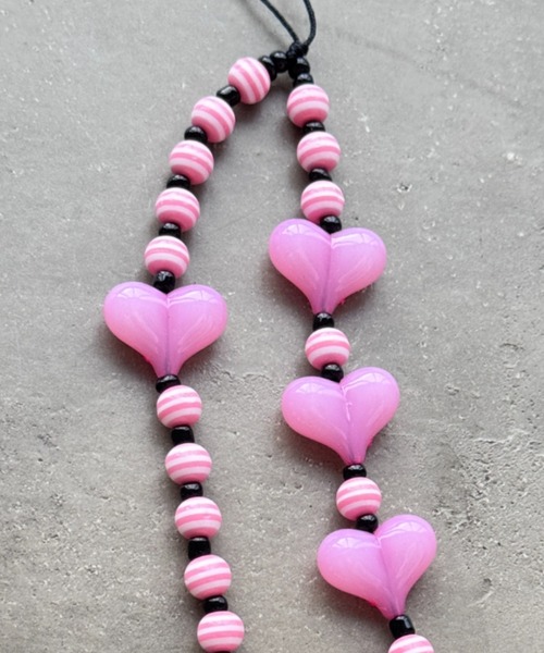 Y2K SYNAPSE FACTORY（ワイツーケー シナプスファクトリー）の「【カラフルハート】Strap（スマホグッズ・レディース・ピンク/レインボー・FREE）」の7枚目の写真