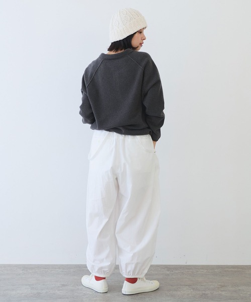 bulle de savon(ビュルデサボン)の「△ジーロンラムポロニットプルオーバー(ニット/セーター・レディース・ライトブルー/レッド/ダークブラウン・FREE)」の9枚目の写真