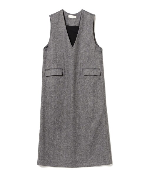 B:MING by BEAMS(ビーミングバイビームス)の「Vネック ジャンパー スカート (洗濯可)(ワンピース・レディース・ブラウン系その他/グレー・MEDIUM/SMALL)」の17枚目の写真
