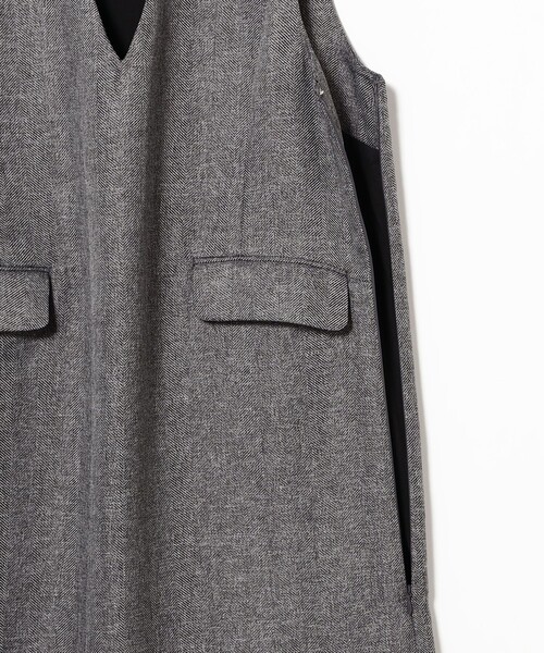 B:MING by BEAMS(ビーミングバイビームス)の「Vネック ジャンパー スカート (洗濯可)(ワンピース・レディース・ブラウン系その他/グレー・MEDIUM/SMALL)」の19枚目の写真