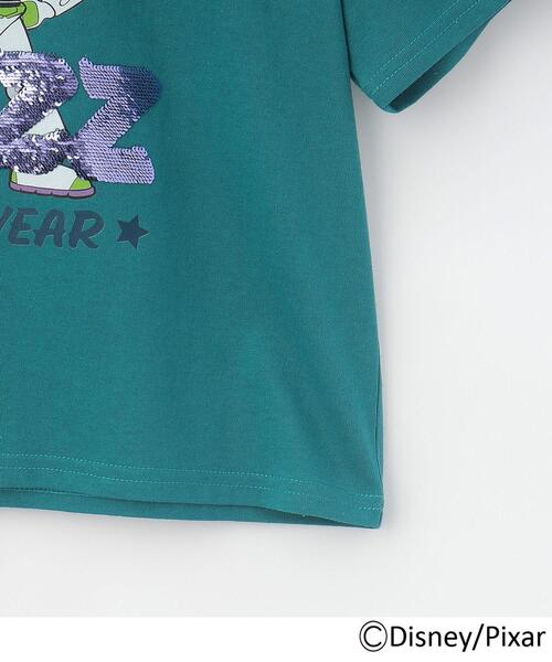 Disney（ディズニー）の「◆【DISNEY】トイ・ストーリー スパンコールTシャツ（Tシャツ/カットソー・レディース・チャコールグレー/グリーン・10/11/12）」の13枚目の写真