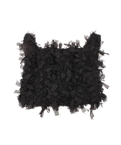 merry jenny（メリージェニー）の「fuwafuwa knit hat（ニットキャップ/ビーニー・レディース・ブラック/アイボリー・FREE）」の22枚目の写真