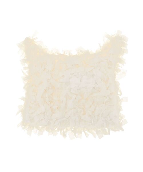 merry jenny(メリージェニー)の「fuwafuwa knit hat(ニットキャップ/ビーニー・レディース・ブラック/アイボリー・FREE)」の6枚目の写真