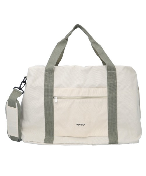 DEVICE（デバイス）の「DEVICE＋ 3way ボストンバッグ（ボストンバッグ・レディース・グレー/グレイッシュベージュ/ブラック/ブラック×グレー/ホワイト系・FREE）」の2枚目の写真
