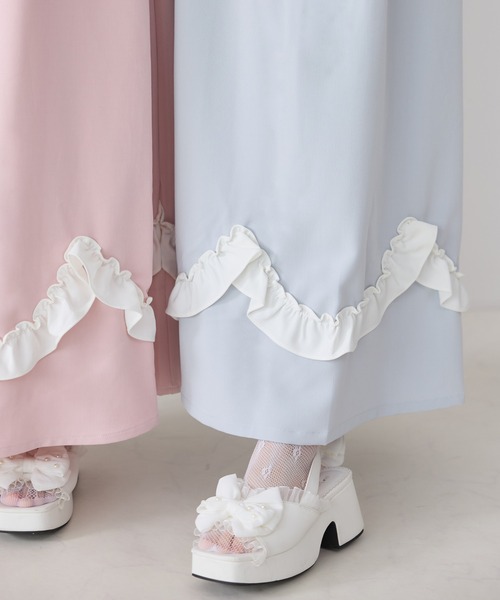 ディアマンテ♡背中クロス♡ディープピンク♡リボン♡フリル♡お姫様♡プリンセス♡ JESUS DIAMANTE - ジーザスディアマンテ ぼかし薔薇柄
