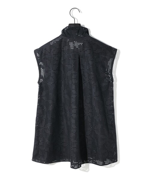セール】MIDIUMISOLID for Ladies レースボウタイノースリーブ