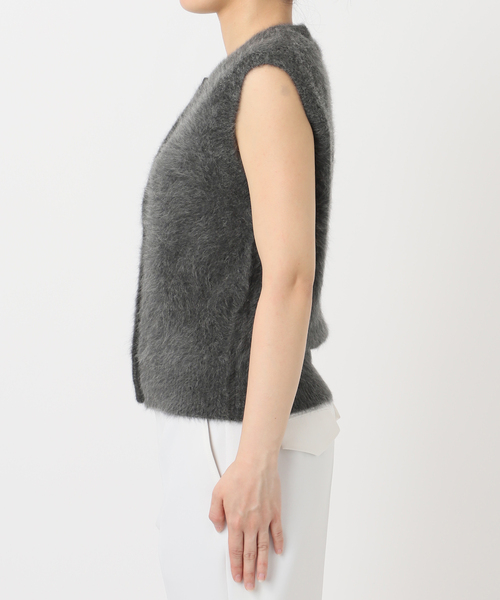 FOX/Caファーニットフロントボタンベスト（ベスト）｜NOBLE（ノーブル