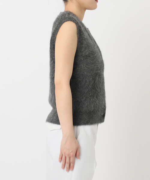 FOX/Caファーニットフロントボタンベスト（ベスト）｜NOBLE（ノーブル