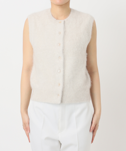 FOX/Caファーニットフロントボタンベスト（ベスト）｜NOBLE（ノーブル