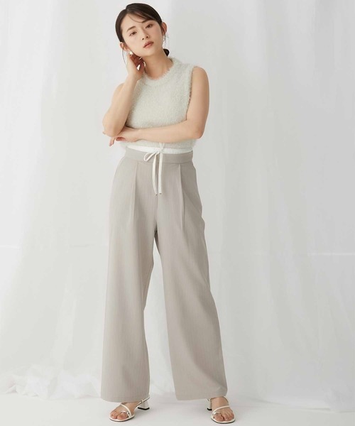 セール】【Luan】STRIPED DROST PANTS/ストライプドロストパンツ