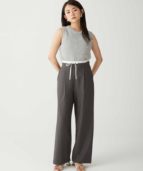 未使用2025 DRAWER M.SUMMER2 ストライプドロストパンツ 未使用2025 DRAWER M.SUMMER2 ストライプドロストパンツ