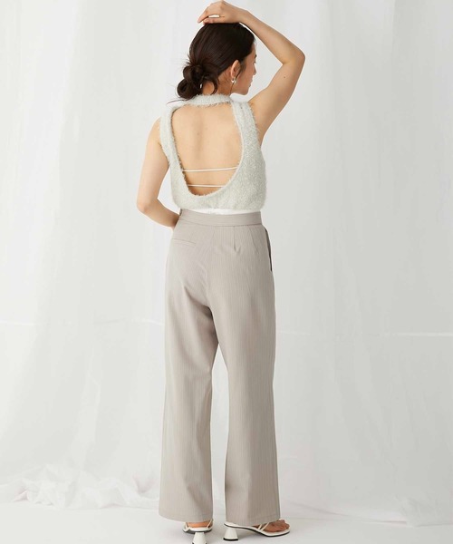 セール】【Luan】STRIPED DROST PANTS/ストライプドロストパンツ