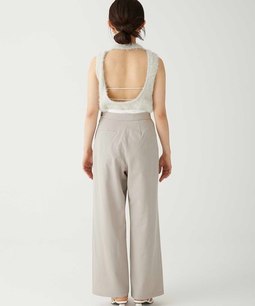 Luan（ルアン）の「【Luan】STRIPED DROST PANTS/ストライプドロストパンツ（その他パンツ・レディース・グレー/ベージュ・0/1）」の9枚目の写真