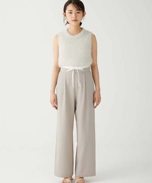 セール】【Luan】STRIPED DROST PANTS/ストライプドロストパンツ