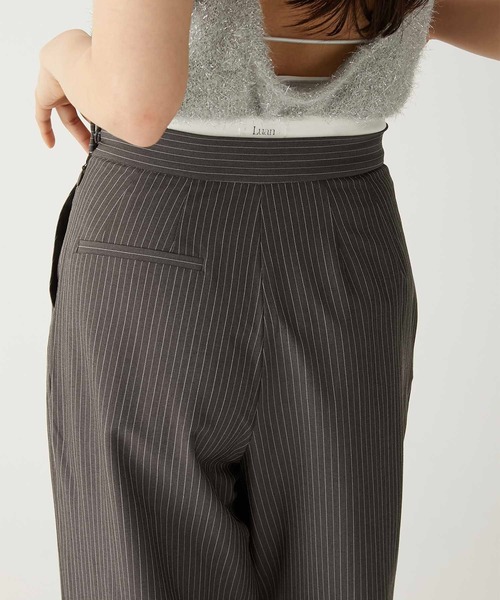 セール】【Luan】STRIPED DROST PANTS/ストライプドロストパンツ