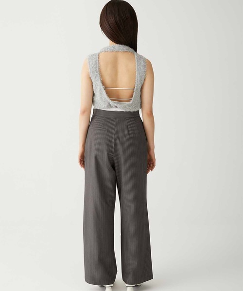 セール】【Luan】STRIPED DROST PANTS/ストライプドロストパンツ