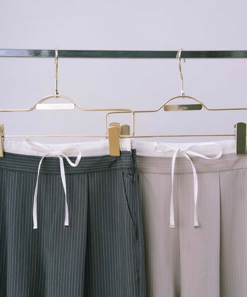 セール】【Luan】STRIPED DROST PANTS/ストライプドロストパンツ
