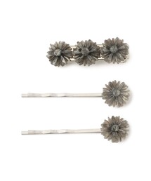 【1/15再値下げ】レトロ フラワー ヘアピン 3セット