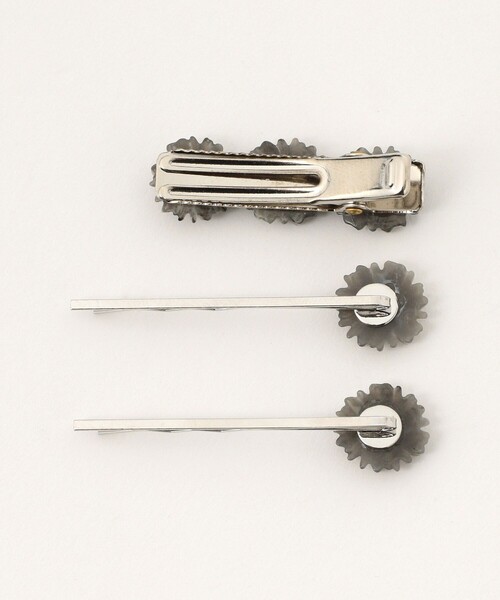 BEAMS BOY（ビームスボーイ）の「【1/15再値下げ】レトロ フラワー ヘアピン 3セット（ヘアピン・レディース・グレー/サックスブルー/ホワイト系その他7/イエロー・ONE SIZE）」の8枚目の写真