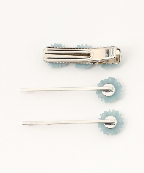 BEAMS BOY（ビームスボーイ）の「【1/15再値下げ】レトロ フラワー ヘアピン 3セット（ヘアピン・レディース・グレー/サックスブルー/ホワイト系その他7/イエロー・ONE SIZE）」の14枚目の写真