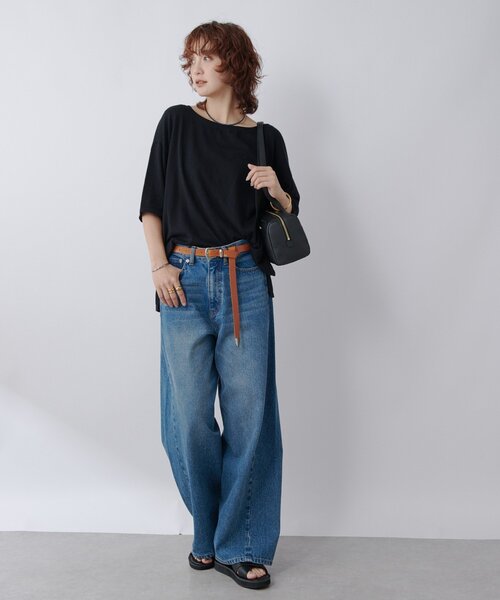 RIVE DROITE(リヴドロワ)の「【MONN.:. (モン)】LOOSE KNIT Tee(ニット/セーター・レディース・ブラック/グレー・FREE)」の10枚目の写真